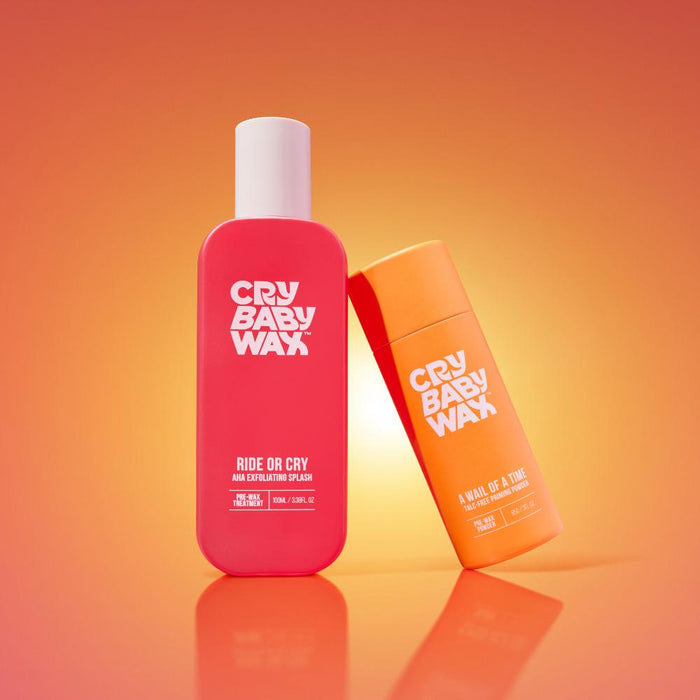 Applying vegan wax for hair removal to sensitive skin