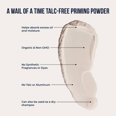 A Wail of a Time non-GMO pre-wax priming powder for gentle skin prep before hard wax treatments