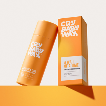 A Wail of a Time talc-free pre-waxing priming powder for sensitive skin and professional hard wax prep