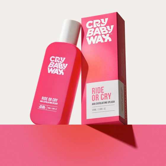 Ride or Cry pre-wax cleanser bottle and box