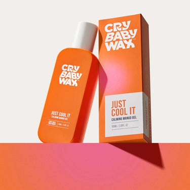 Just Cool It Calming Mango Gel post-wax aloe formula for soothing redness and irritation after at-home waxing